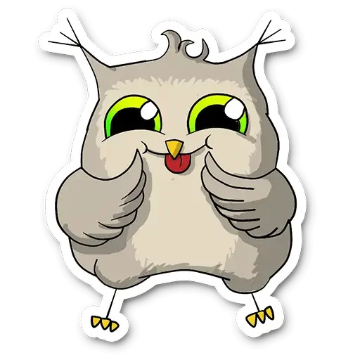 Adorable Cartoon Owl Illustration