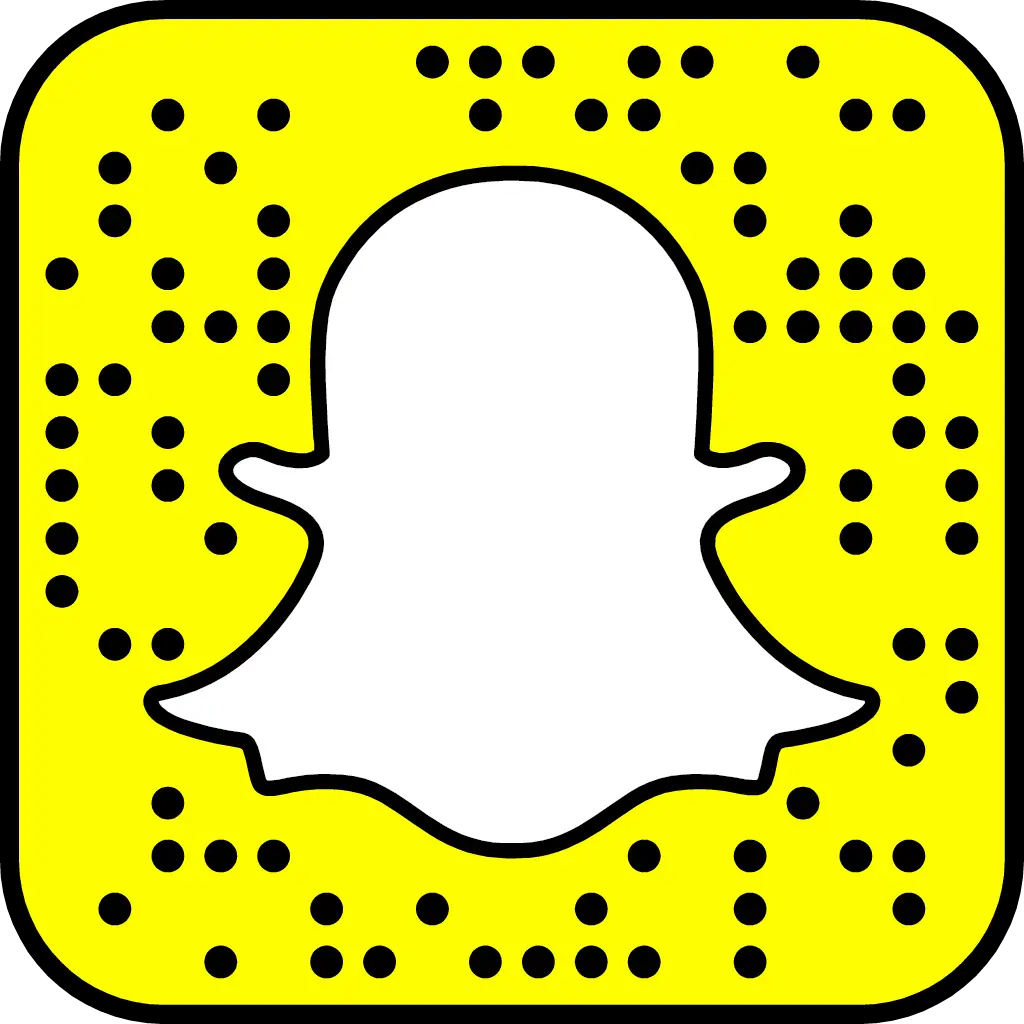Snapchat Logo with Scattered Dots