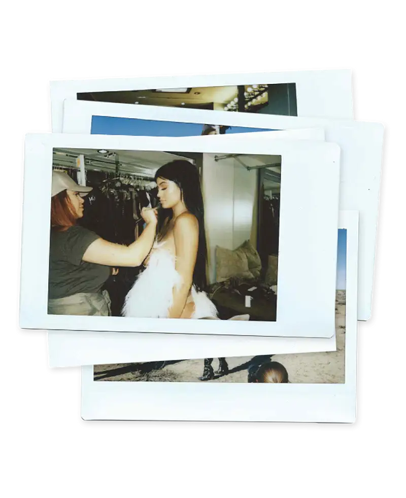 Stack of Polaroid Photos