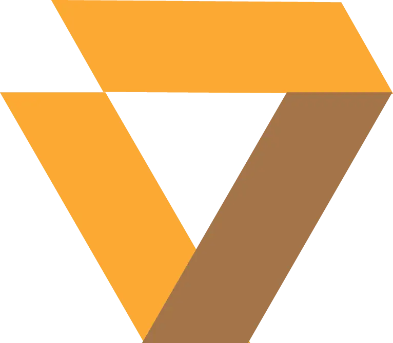 Geometrical Orange and Brown Logo Design