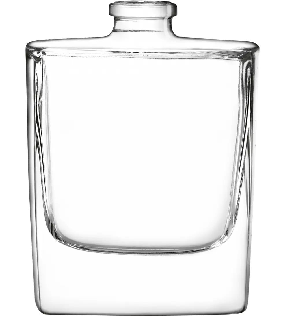 Clear Transparent Glass Flask