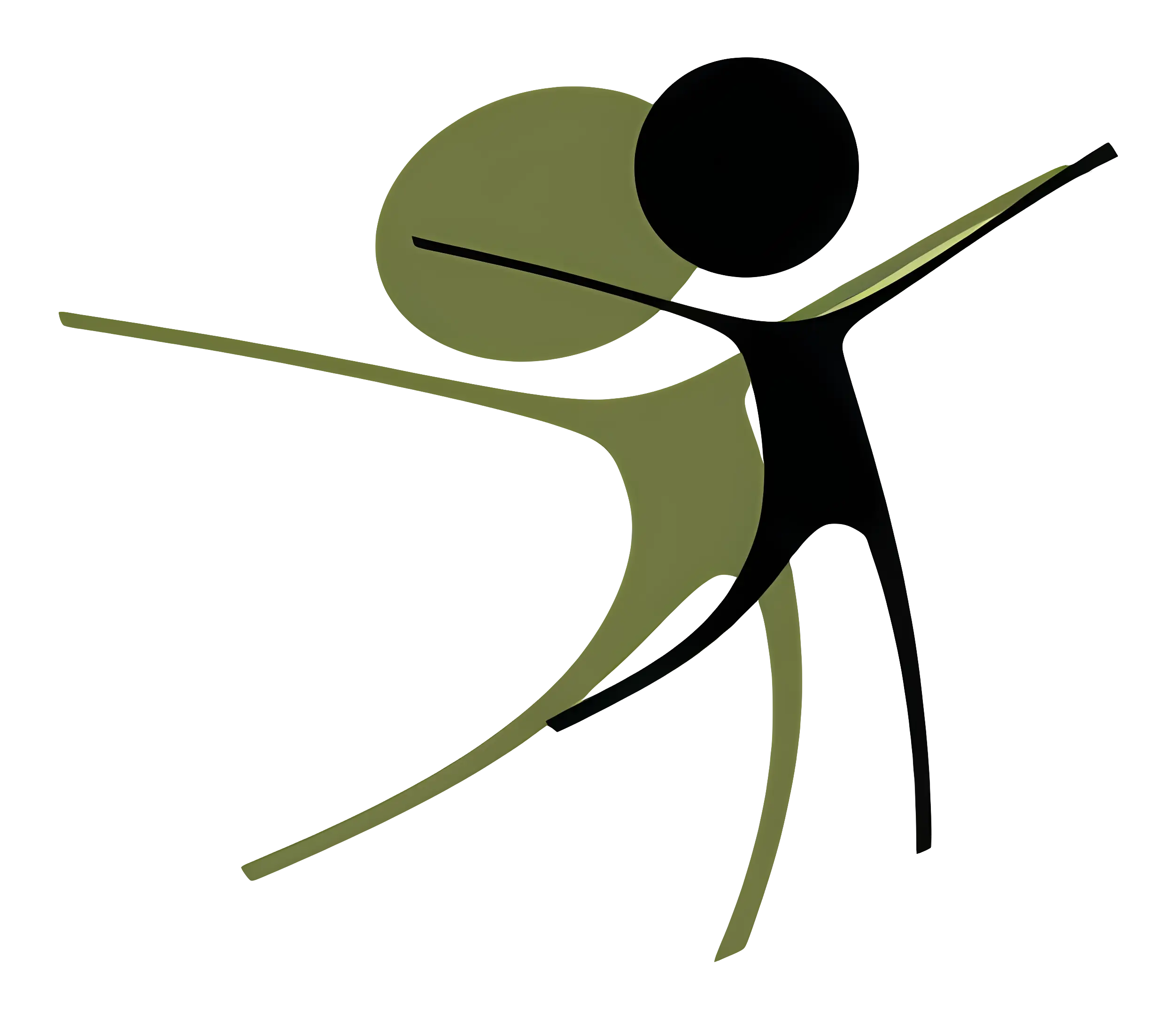 Dancing Stick Figures Illustration