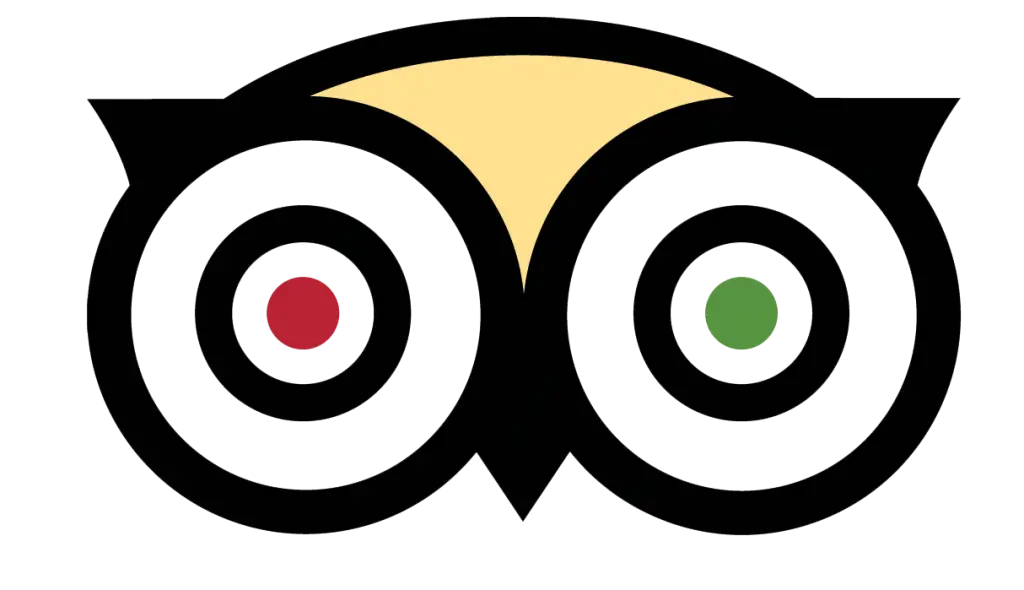 Tripadvisor Owl Logo Design in Green and Yellow