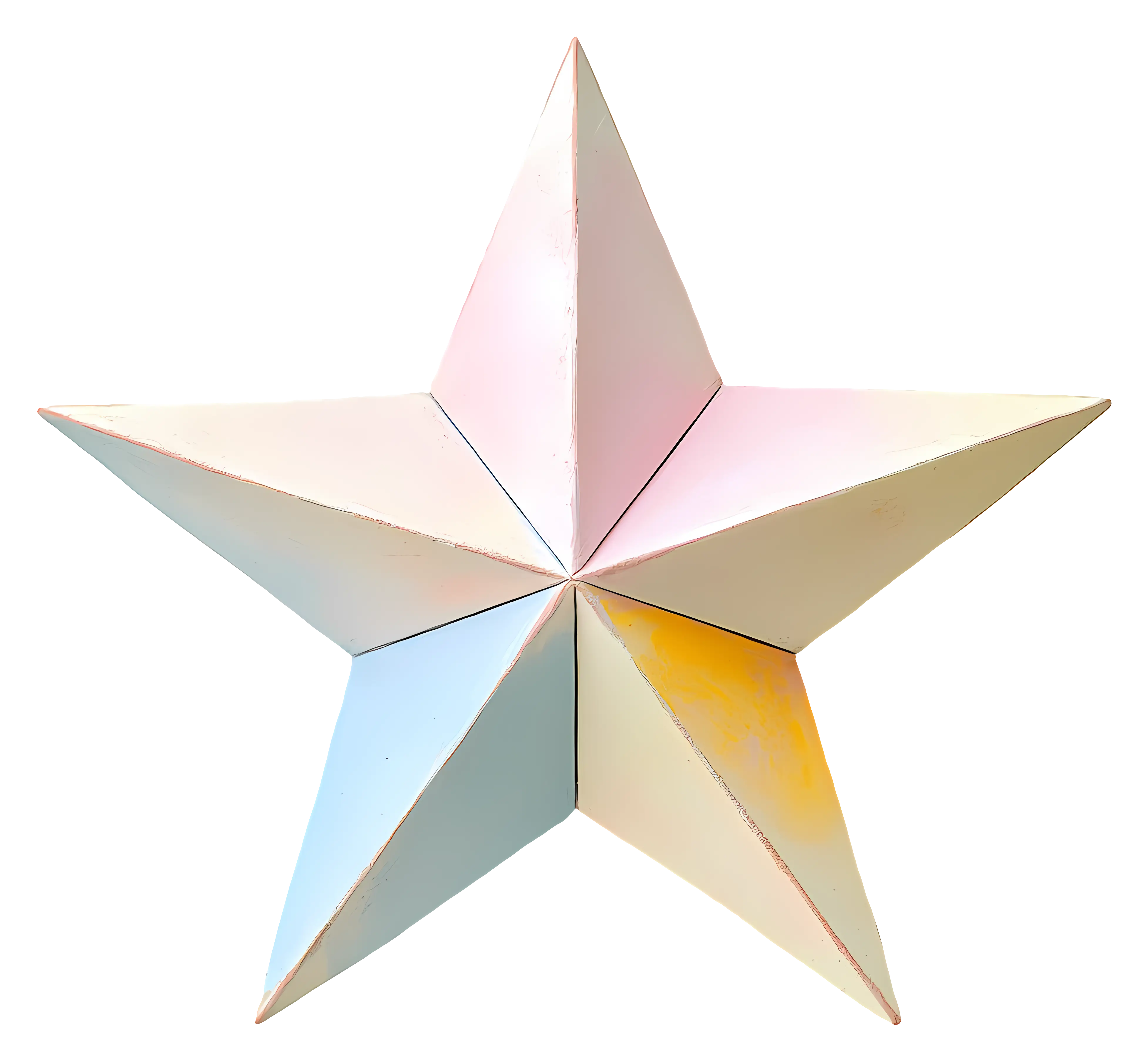 3D Star Decoration Design
