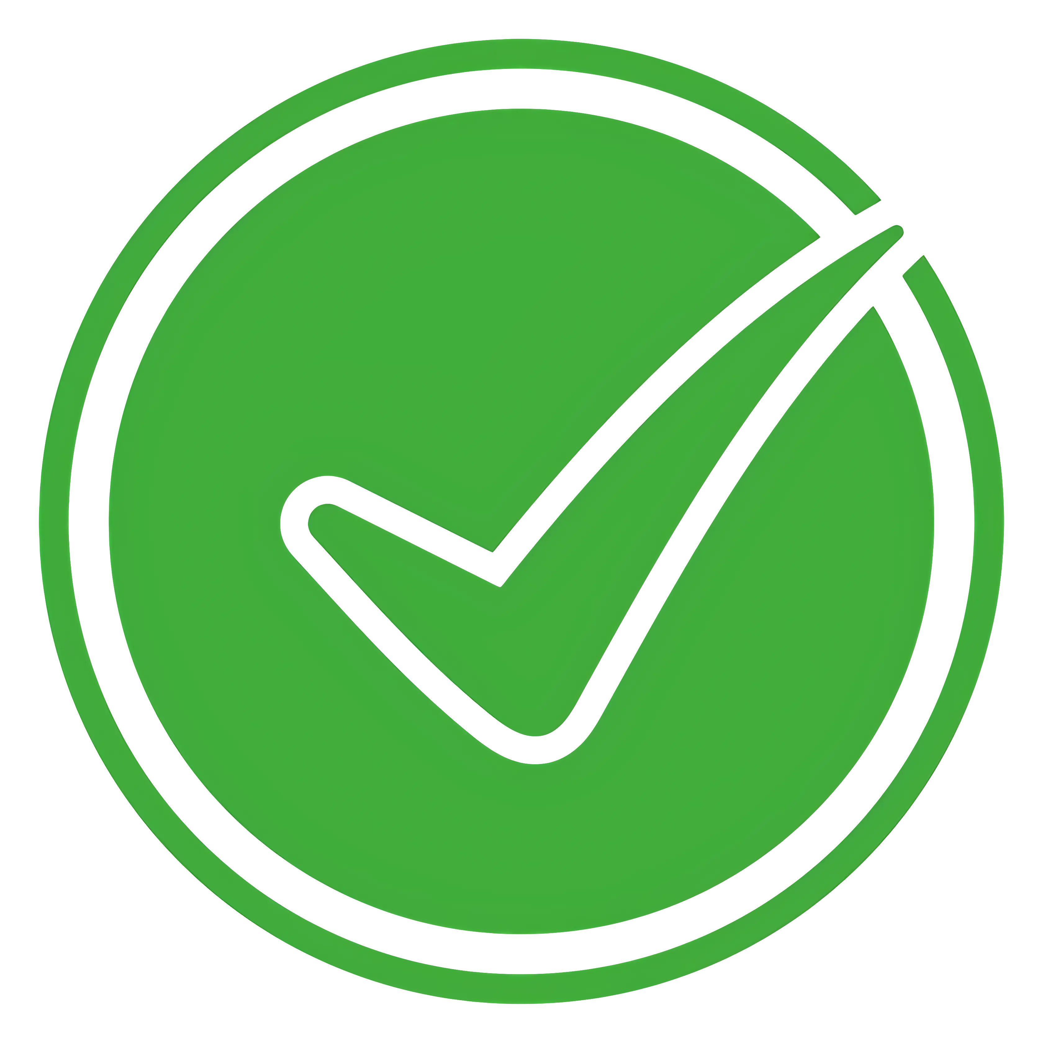 Green Checkmark Symbol in Circle