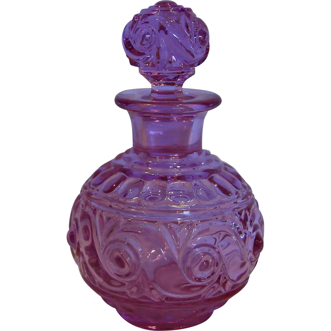 Elegant Purple Perfume Bottle