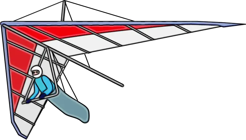 Hang Glider and Pilot Illustration