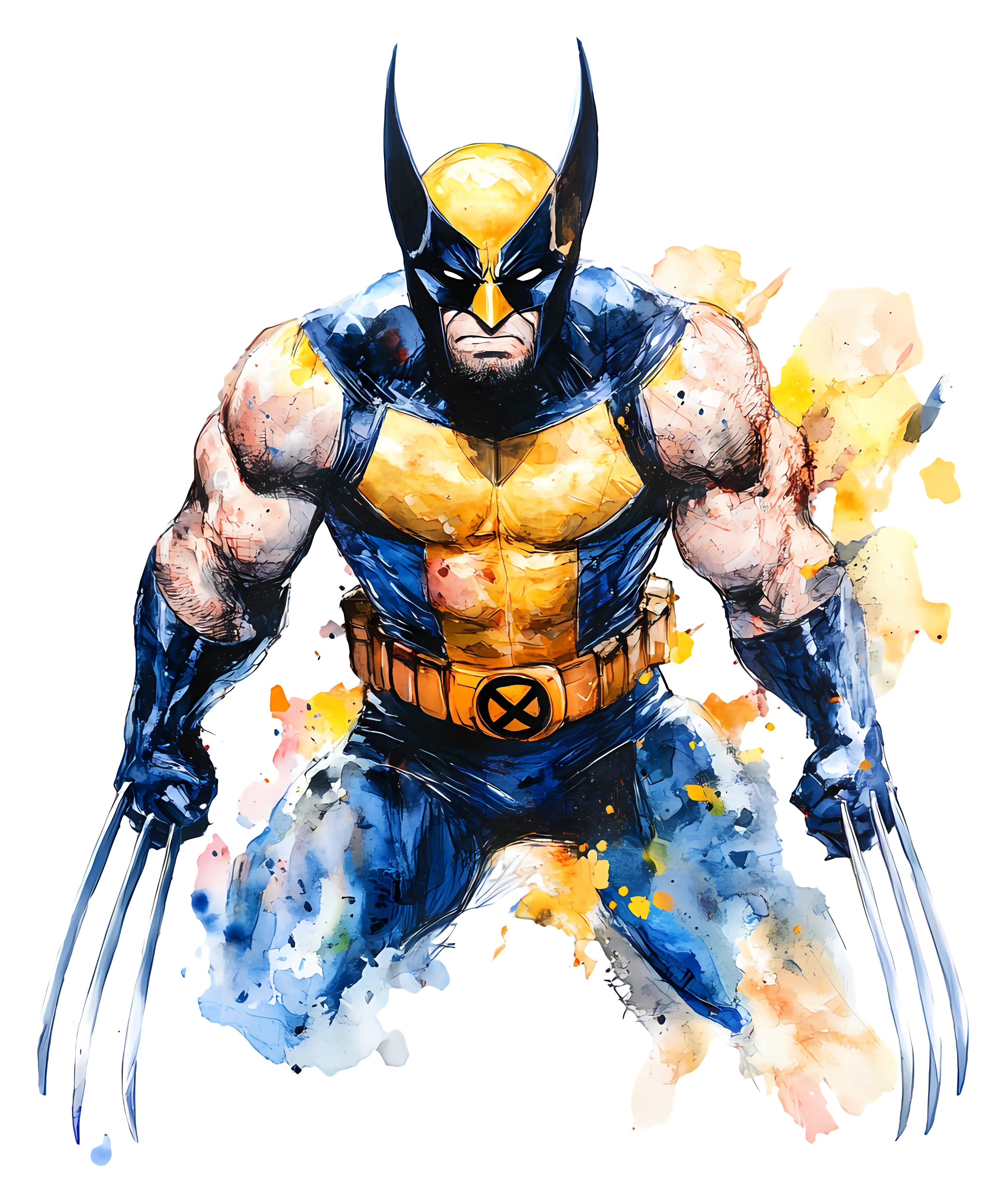 Powerful Superhero in Action
