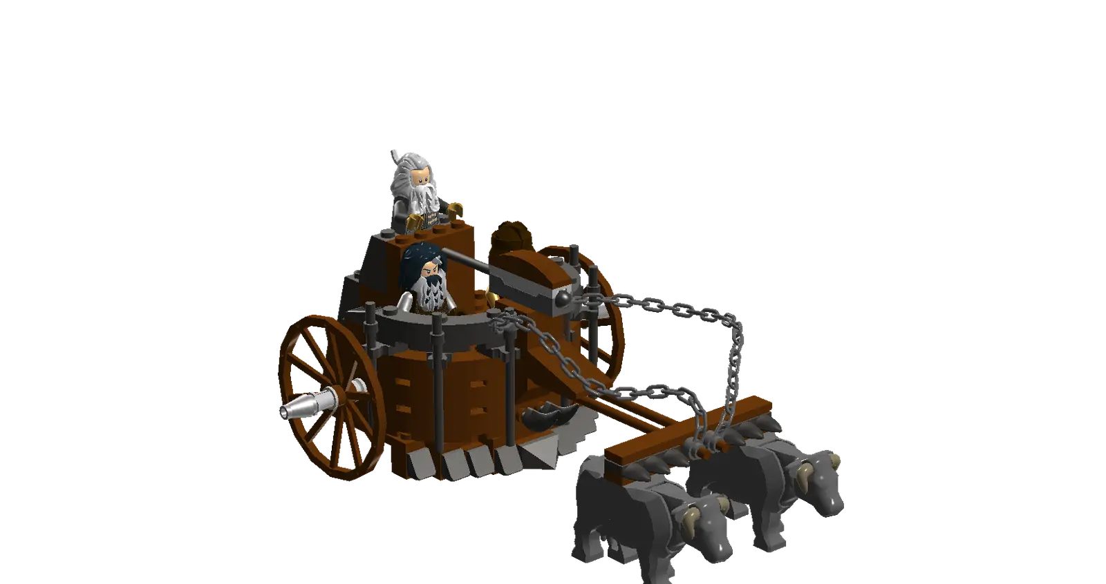 Fantasy Chariot with Animals