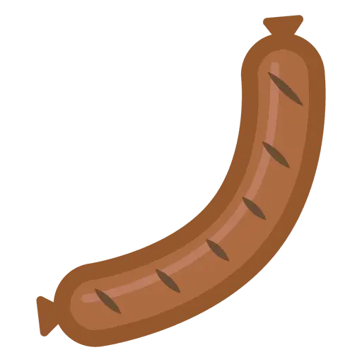 Grilled Sausage Food Illustration
