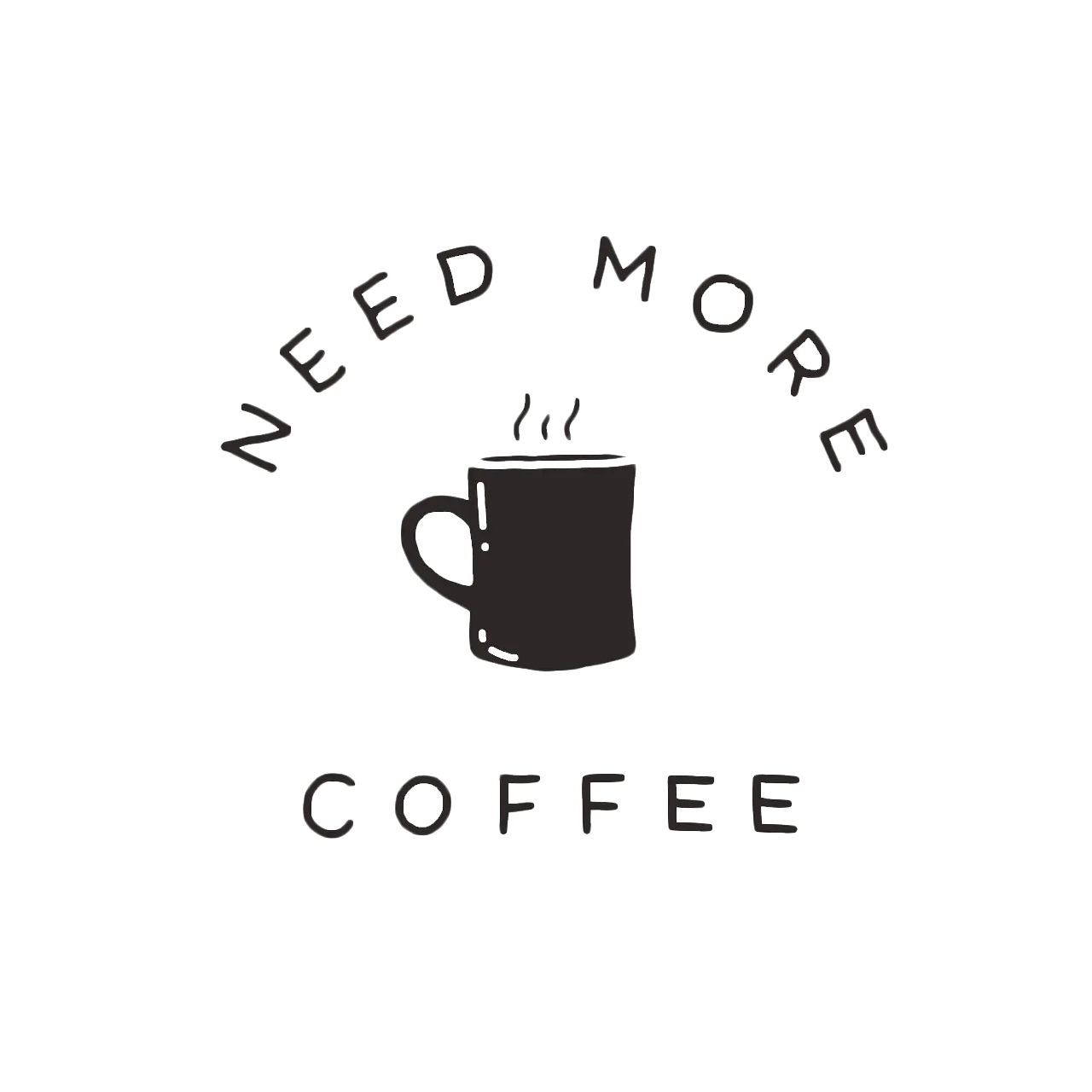 Need More Coffee Mug Illustration