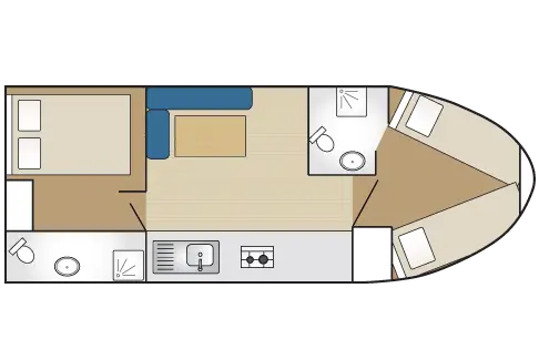 Recreational Vehicle Interior Floor Plan