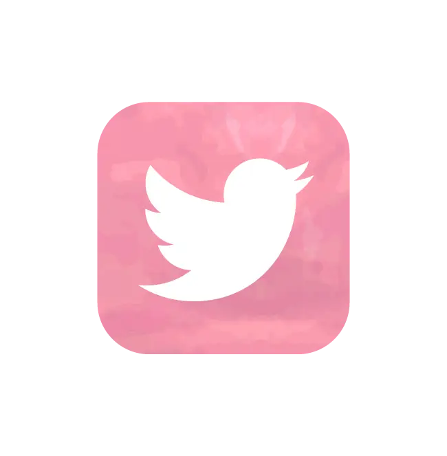 Pink Twitter Logo Icon