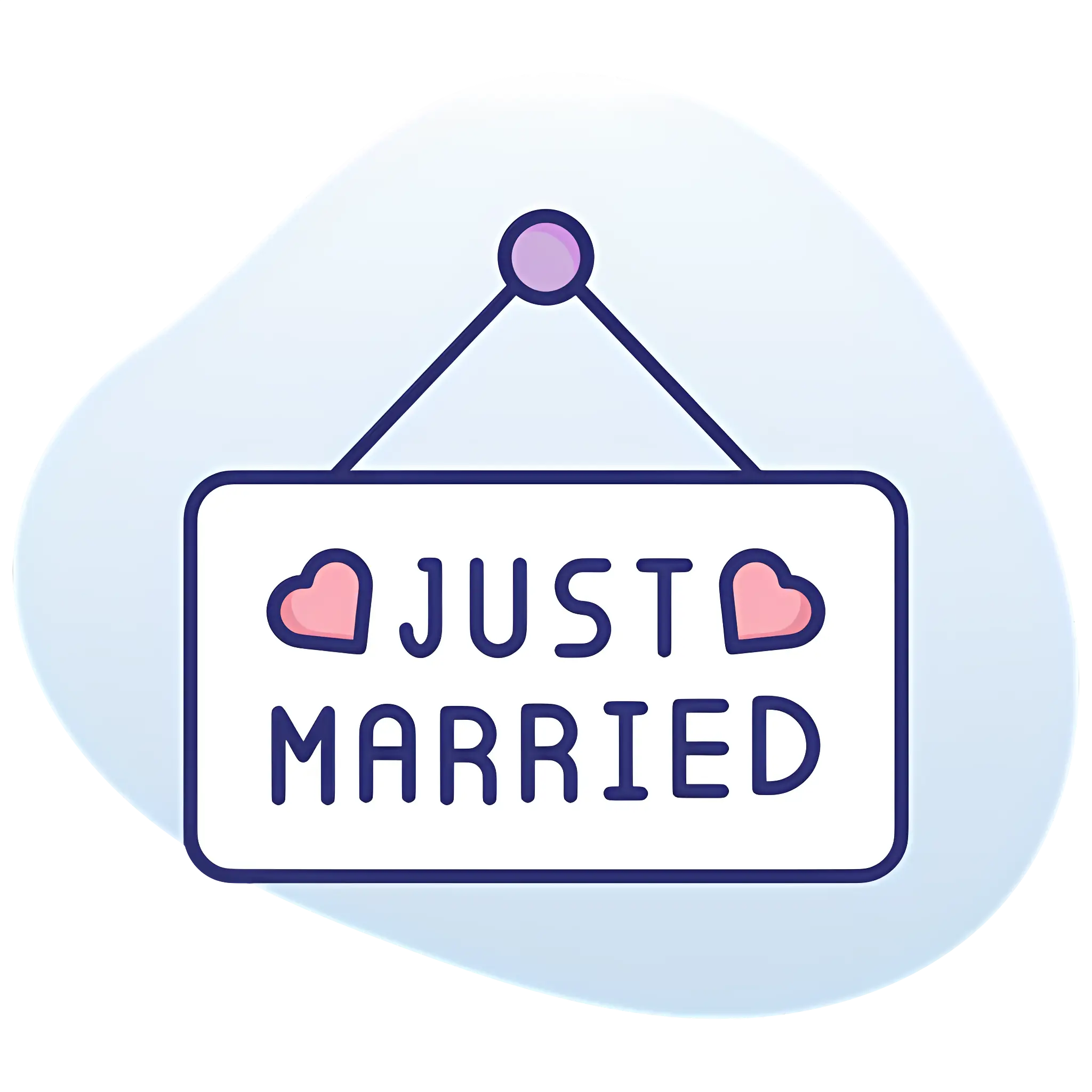 Just Married Wedding Sign