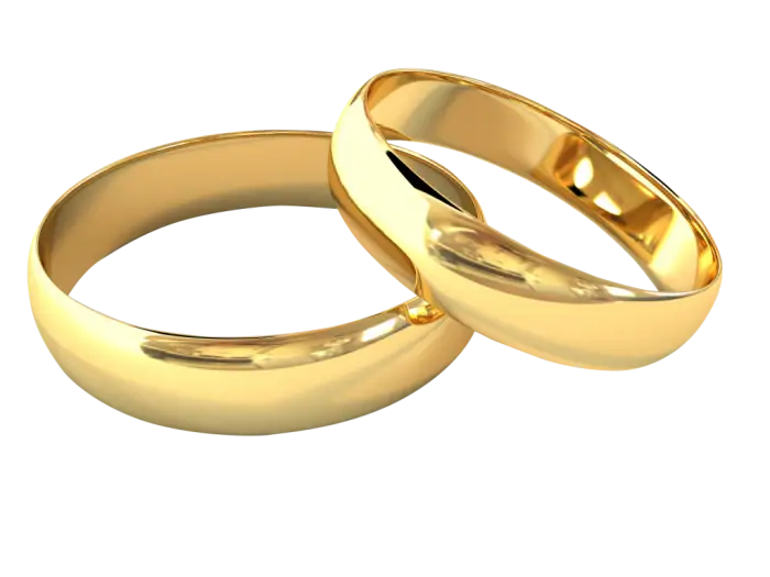 Elegant Golden Wedding Rings