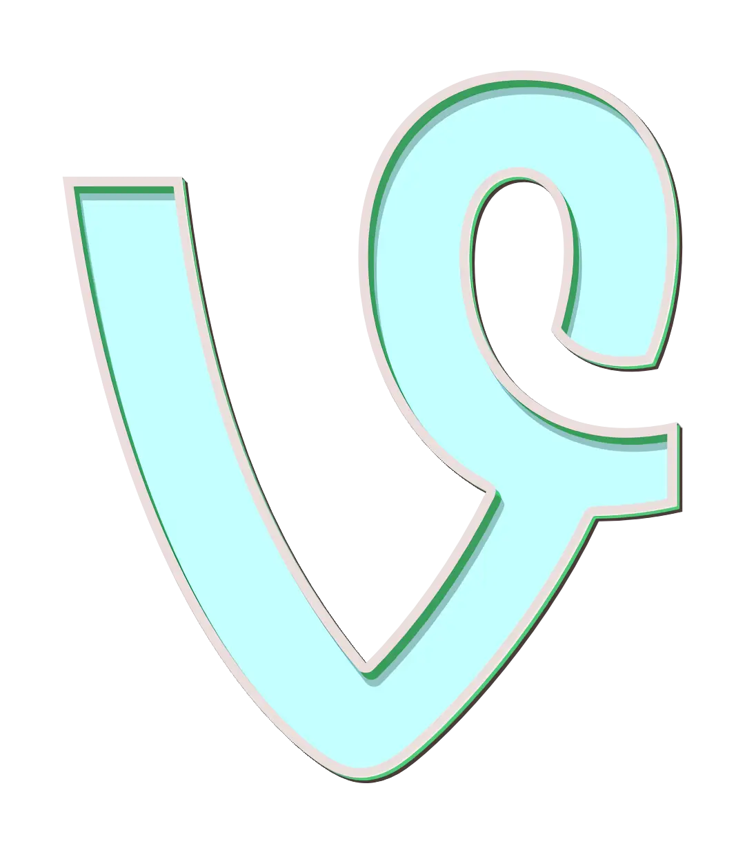 Light Blue Vine Logo Design