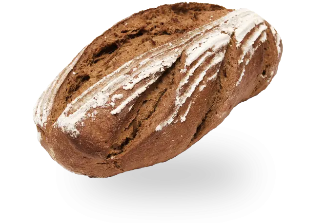 Rustic Loaf of Bread with Flour Pattern