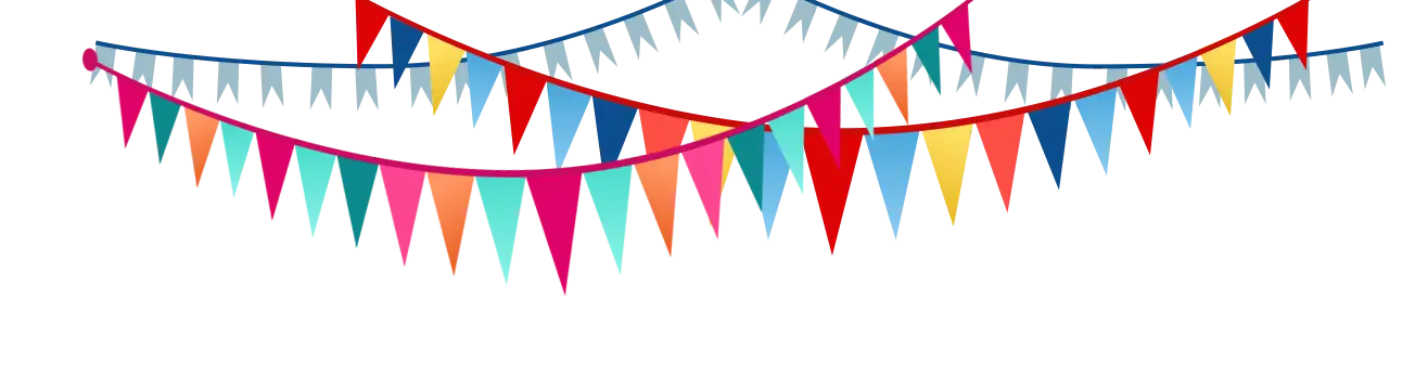 Colorful Party Bunting Flags Decoration