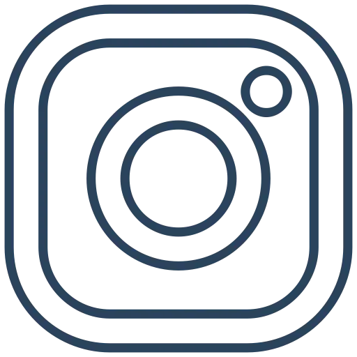 Outlined Instagram Logo Icon for Social Media