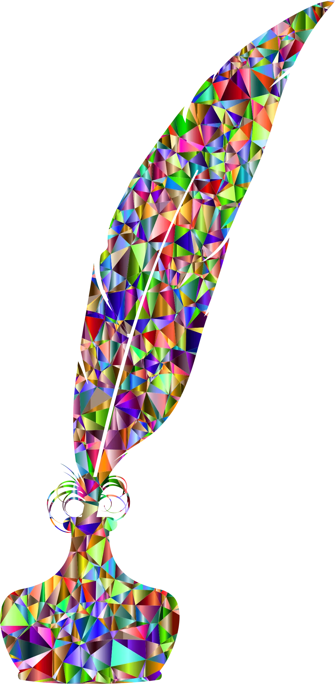 Colorful Feather Quill