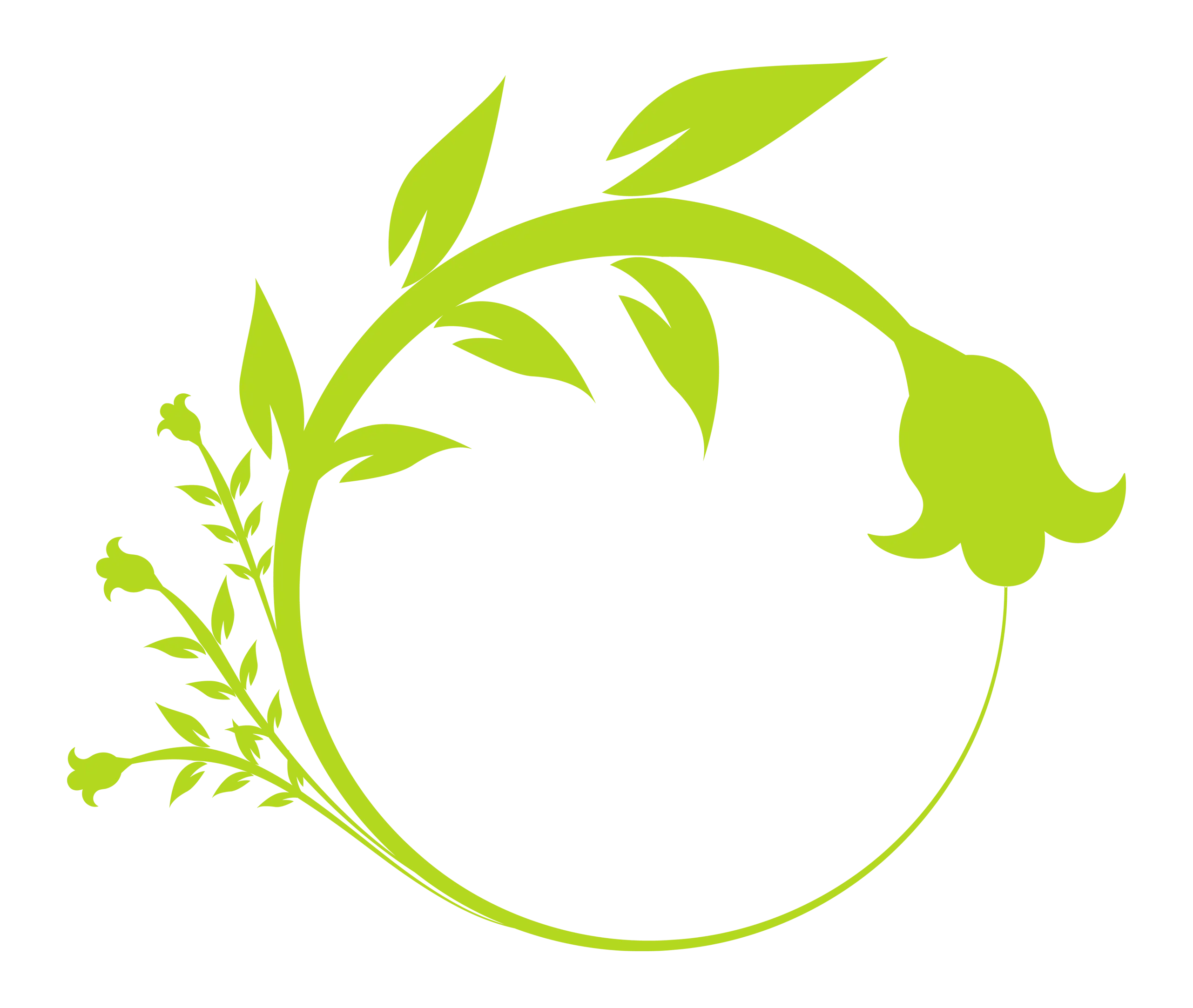 Green Floral Wreath
