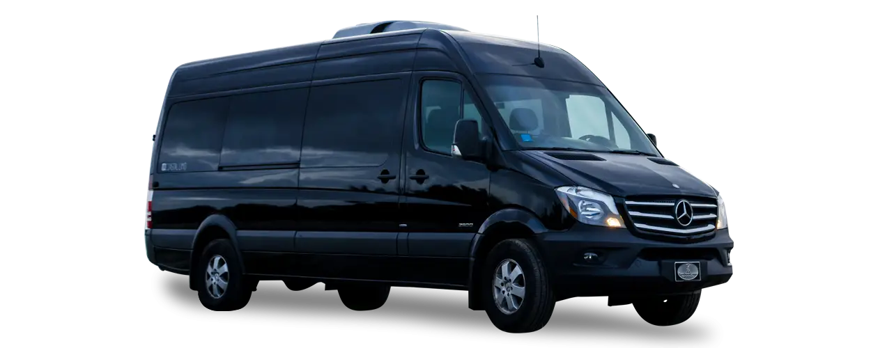 Modern Black Van for Passenger Transport