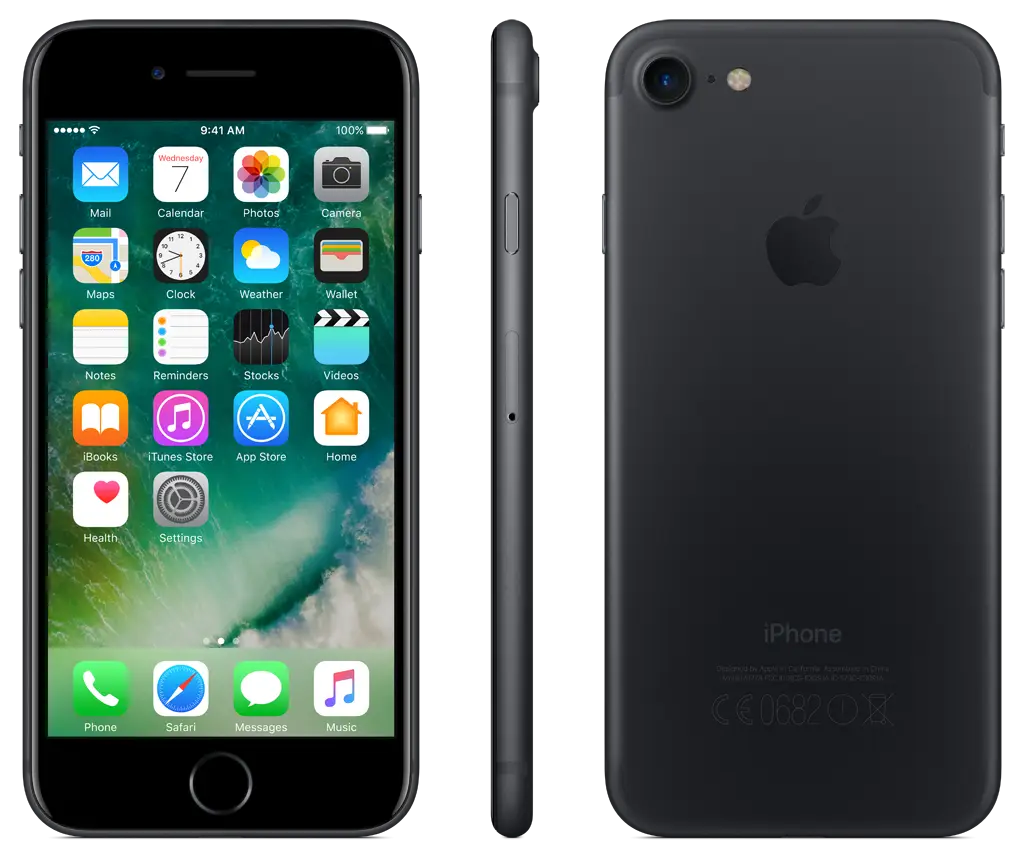 Black Smartphone with Touchscreen