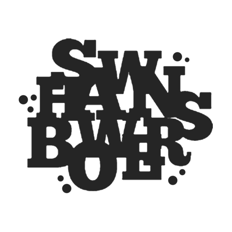 Swans Bowers Text Logo Design