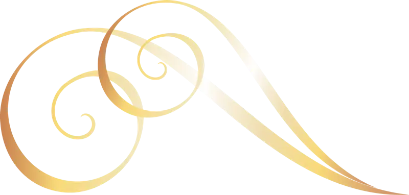 Golden Swirl Decorative Design