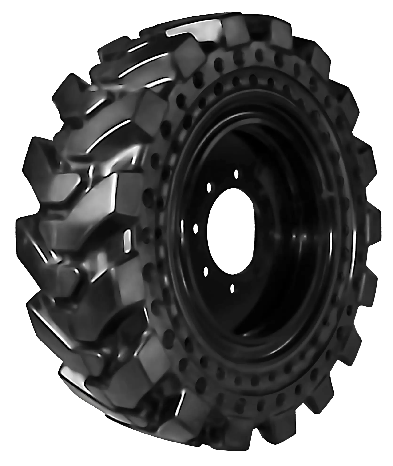 Heavy-Duty Black Tractor Tire for Agricultural Use