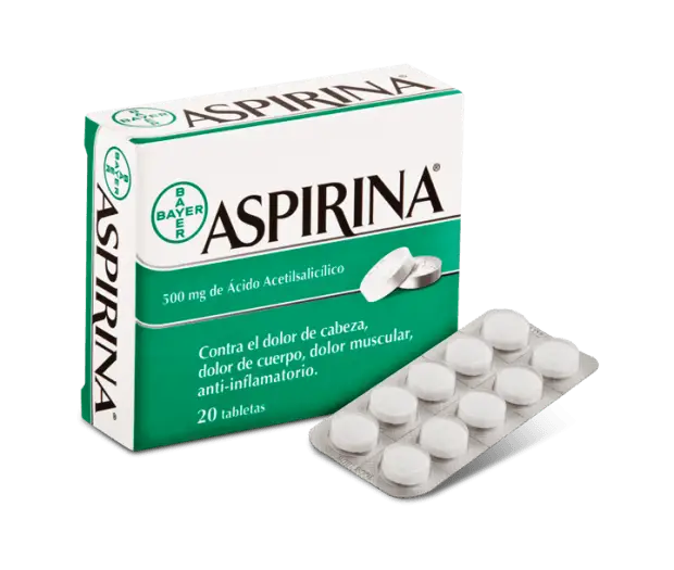 Aspirin Box with Tablets