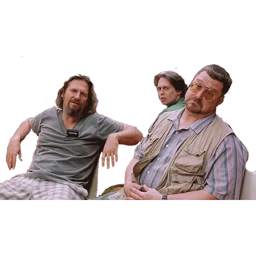 Three Casual Men Sitting Together