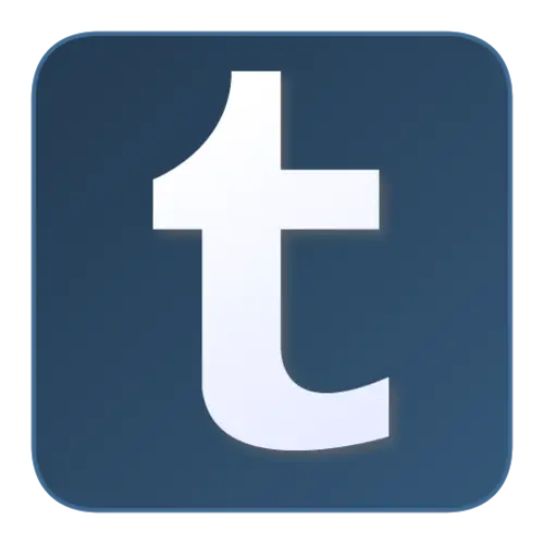 Blue Tumblr Social Media Logo
