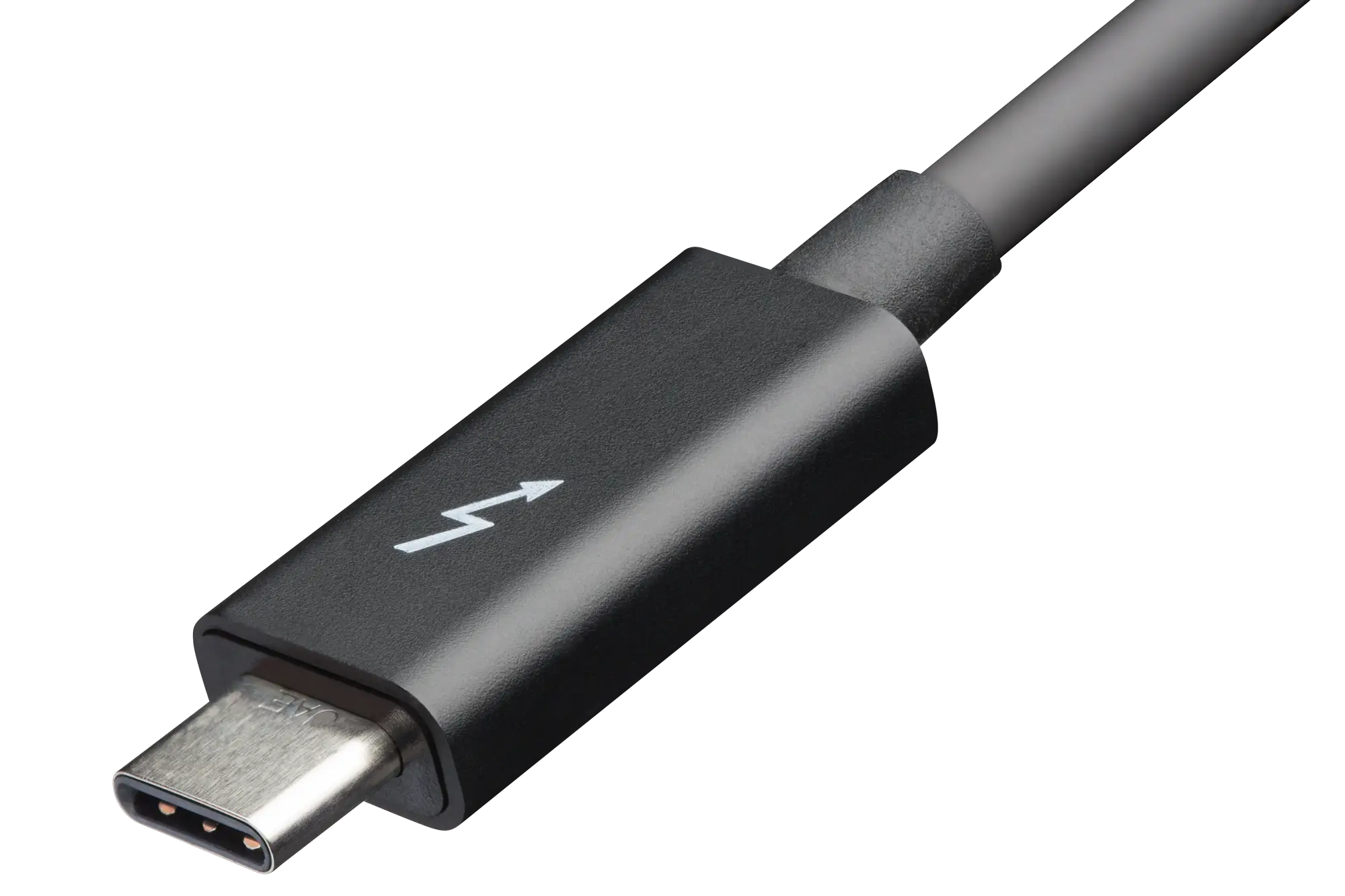 Black USB-C Cable with Lightning Icon