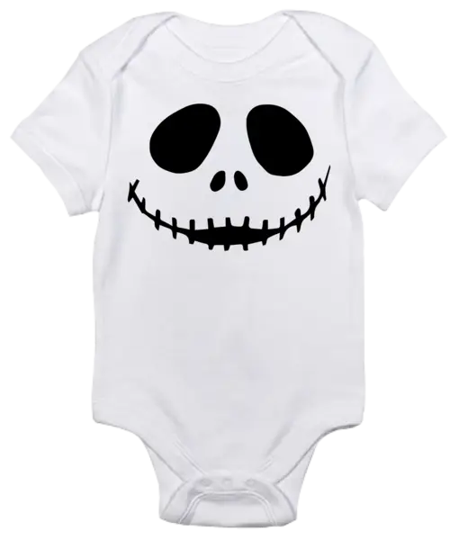 Baby Onesie with Skull Design for Halloween Theme