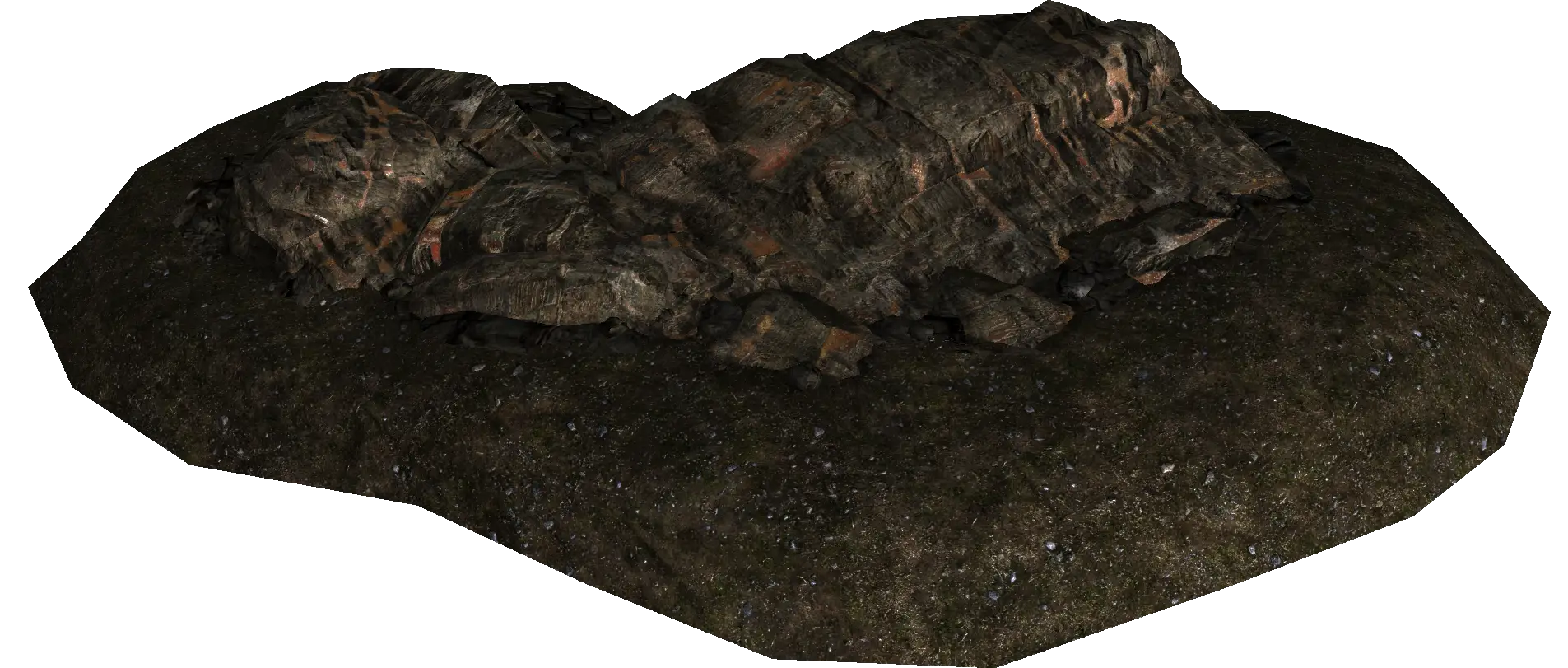 Natural Rock Formation with Rough Texture