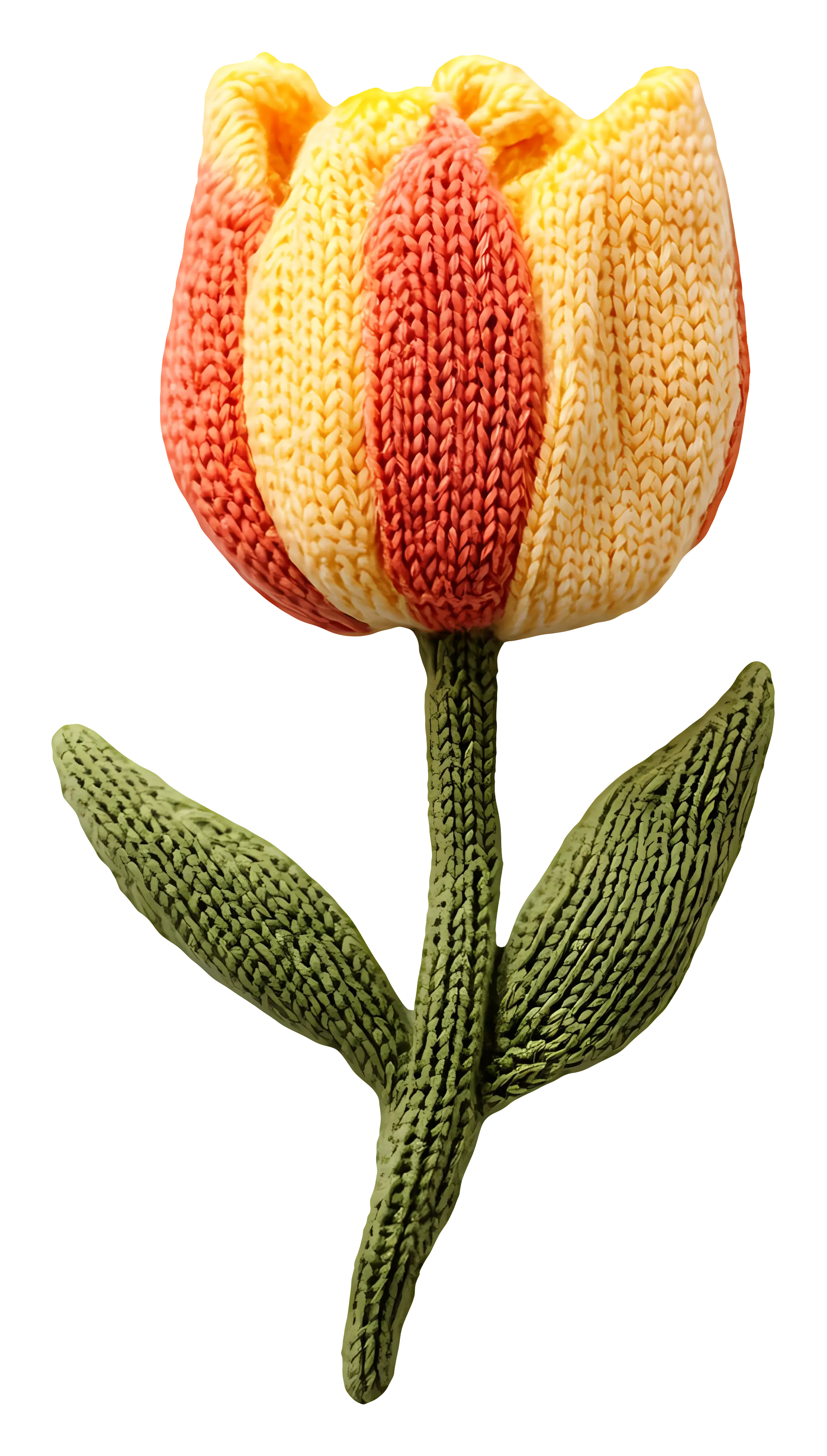 Knitted Tulip Flower