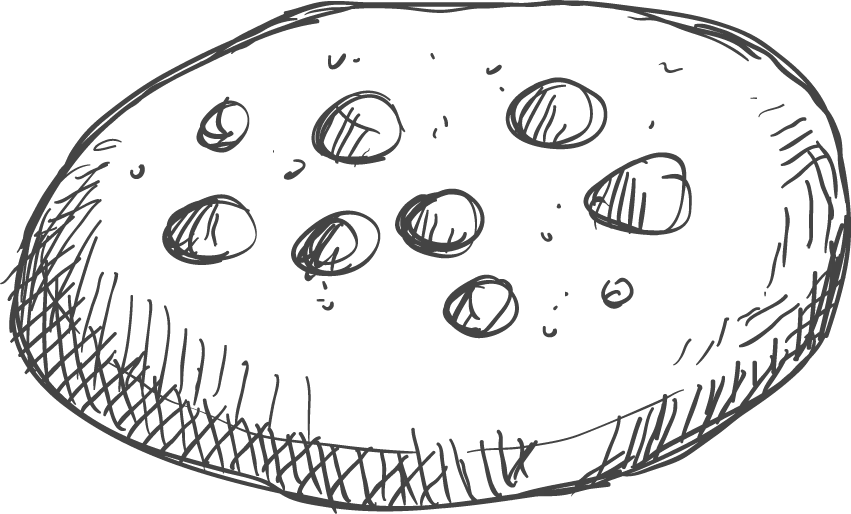 Hand-drawn Cookie Sketch