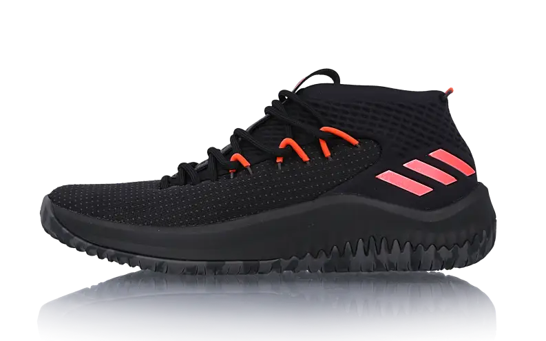 Black Sneaker with Pink Stripes