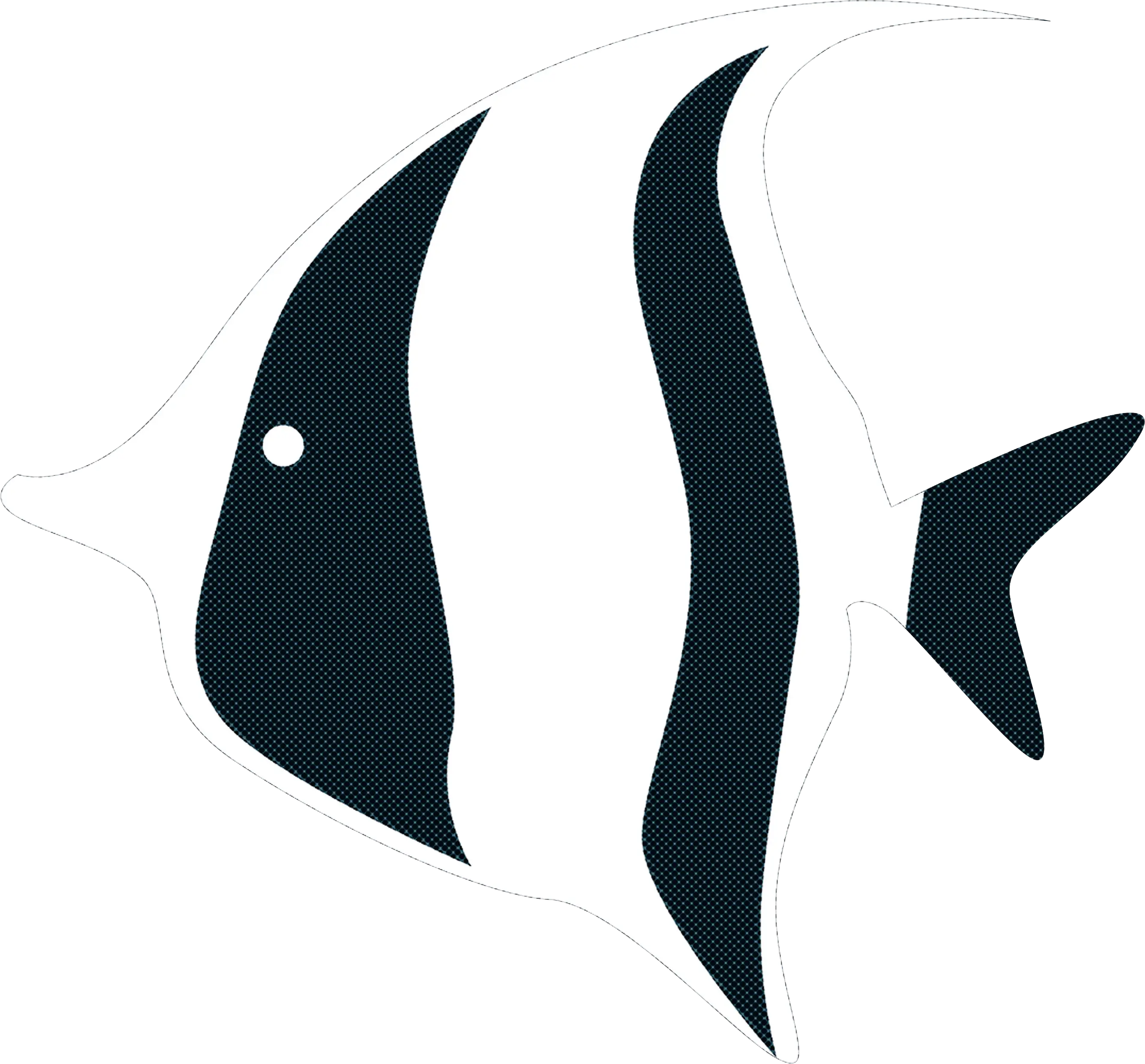Striped Tropical Fish Illustration