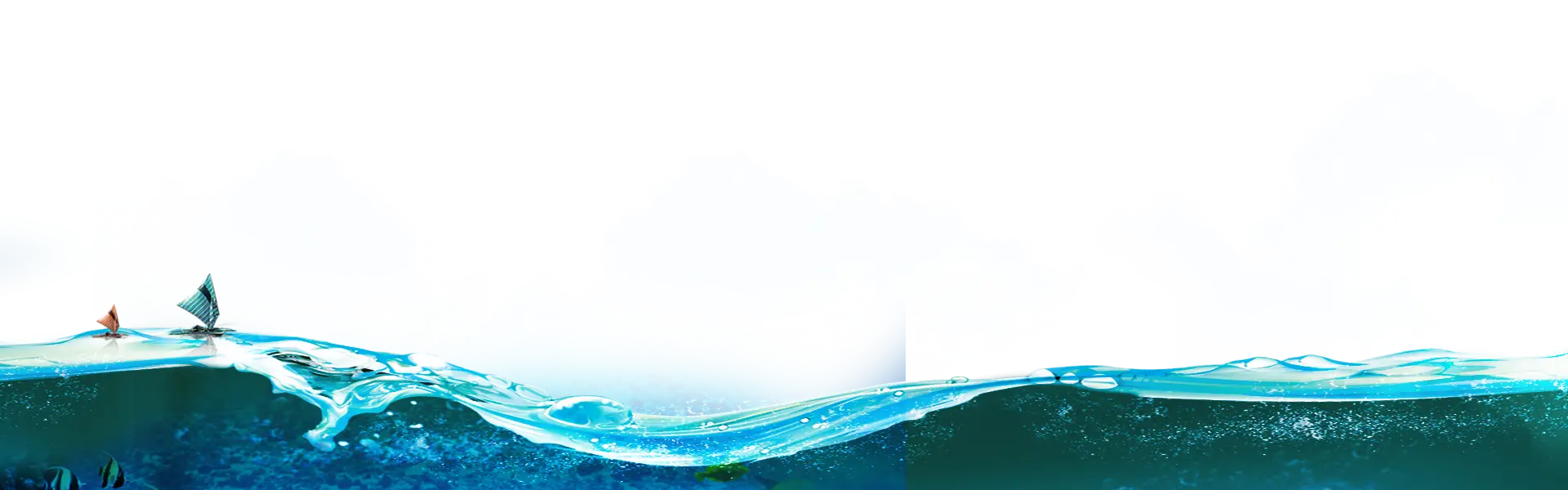 Ocean Wave with a Scenic Sky
