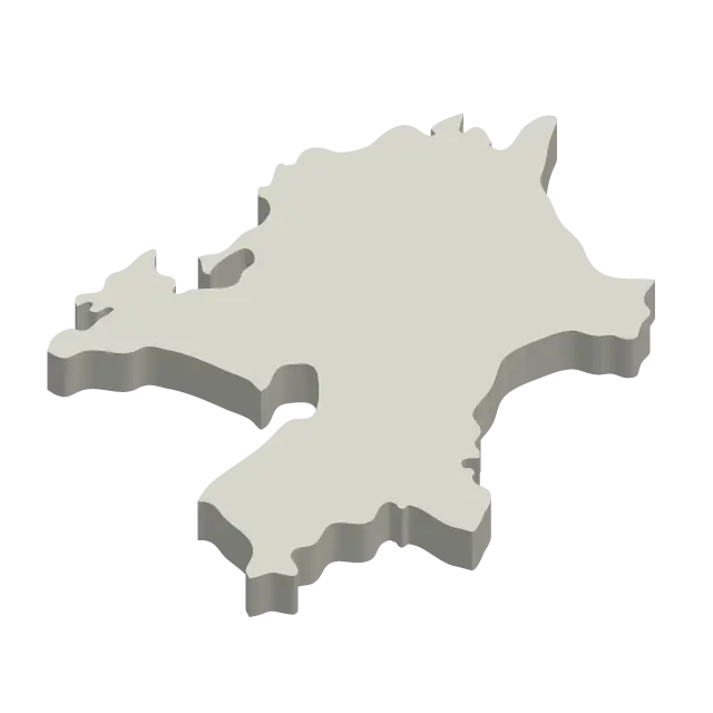 3D Map Shape of a Territory