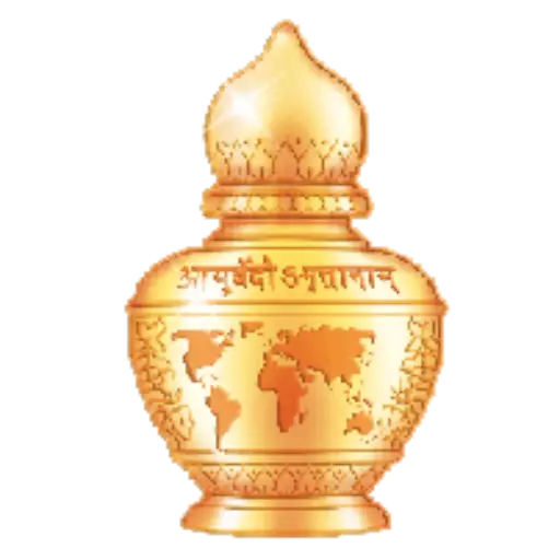 Golden Pot with World Map