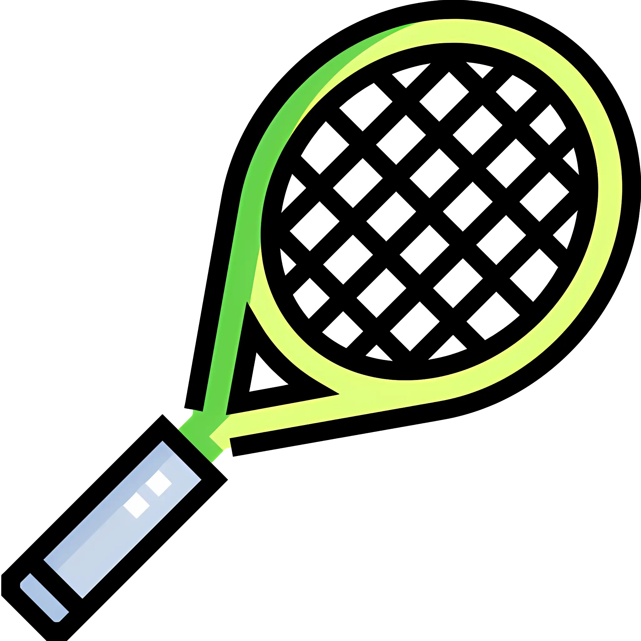 Bright Tennis Racket Illustration