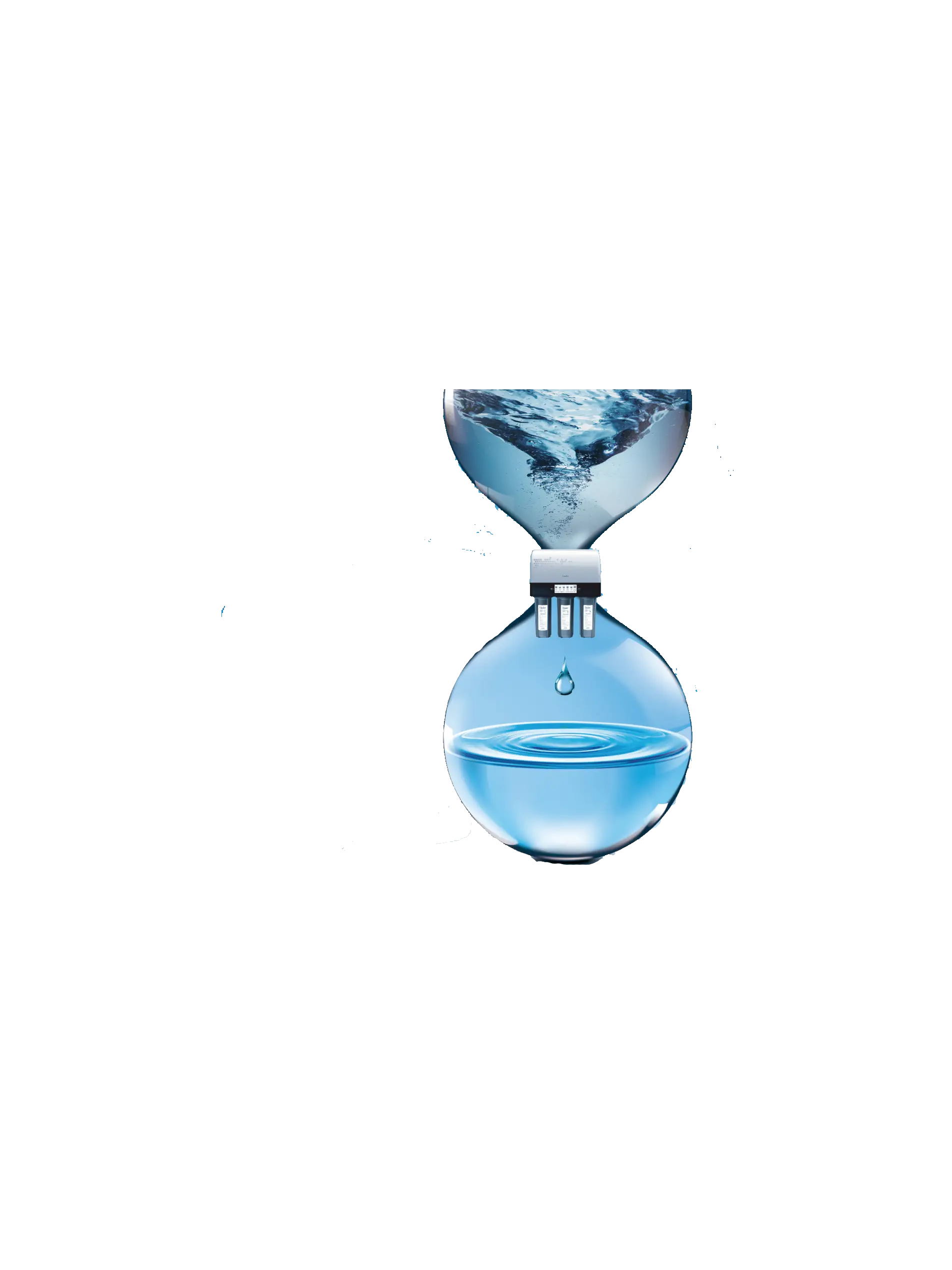 Hourglass with Water for Time Measurement
