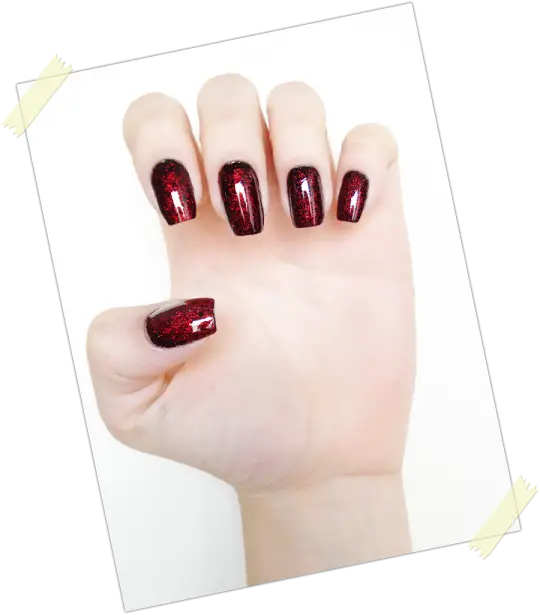 Red Painted Nails in a Stylish Manicure