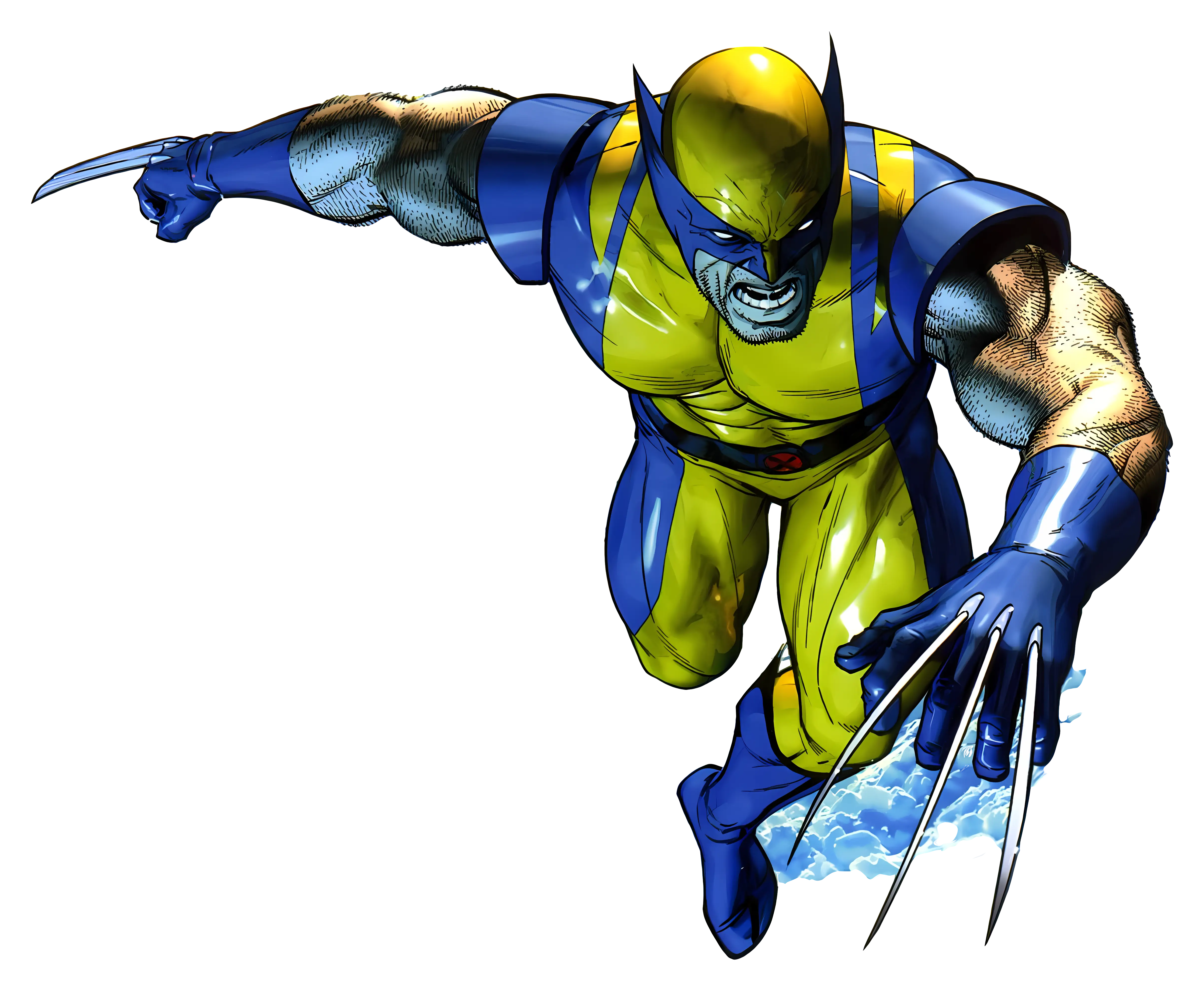 Dynamic Comic Hero Action Pose