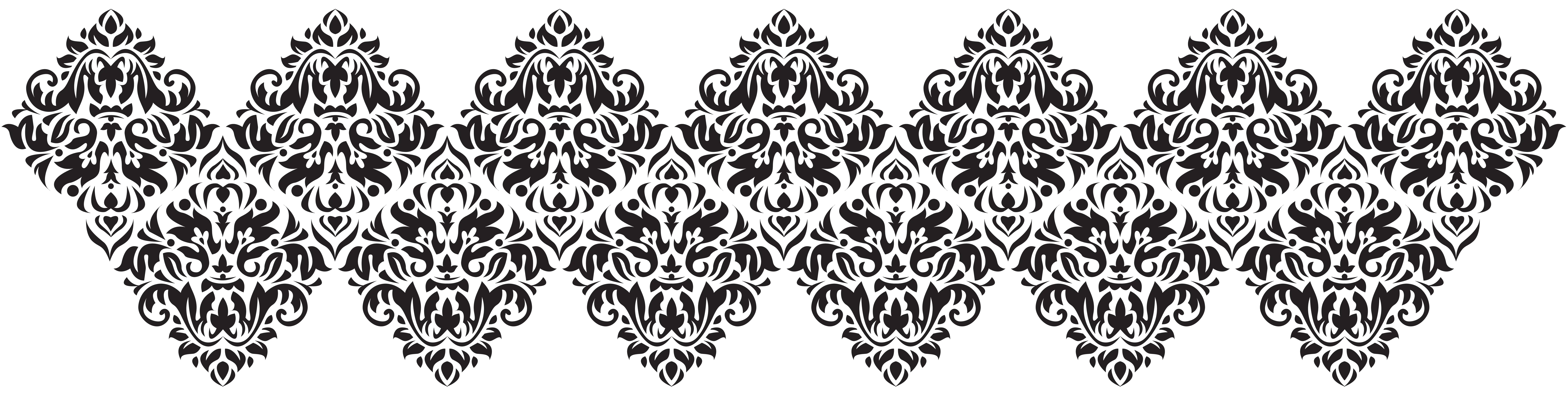 Intricate Black Ornate Border