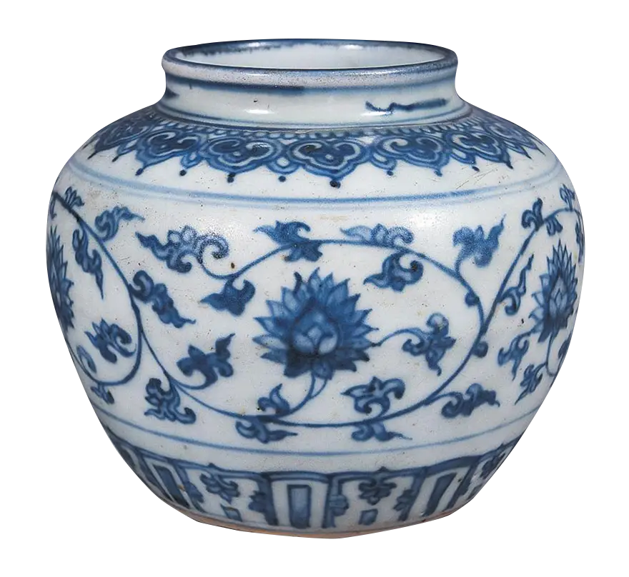 Classic Blue and White Ceramic Vase