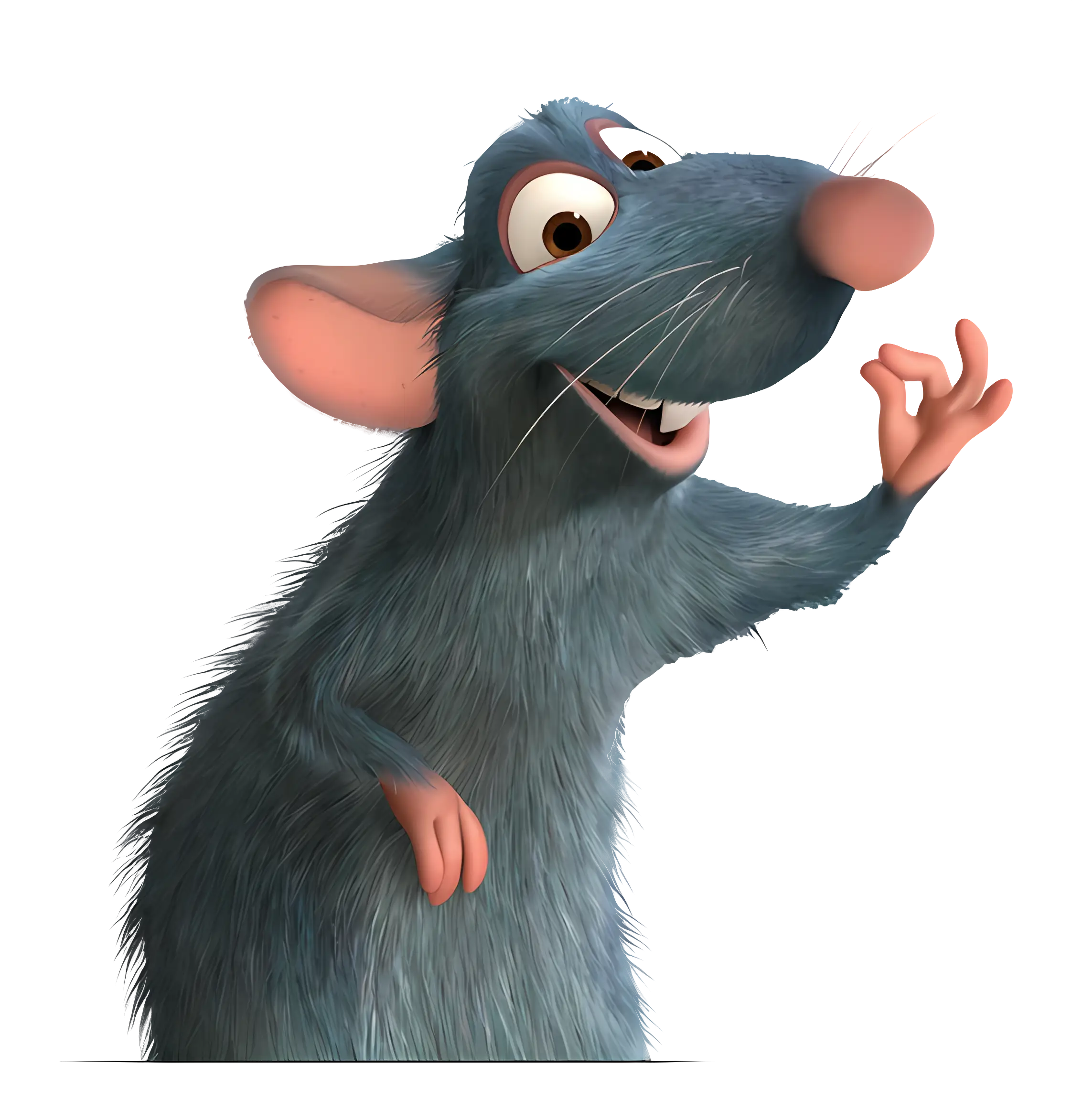 Blue Rat Making a Gesture